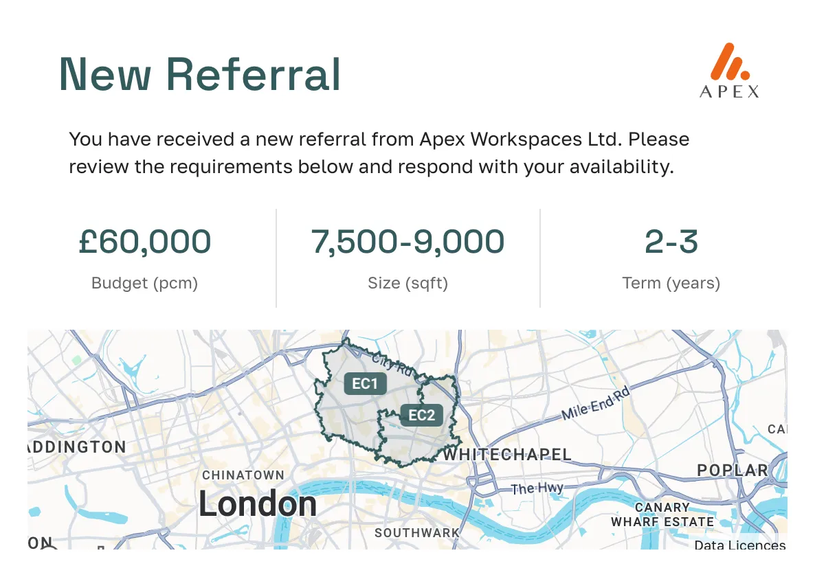 Receive Requirements That Match Your Space