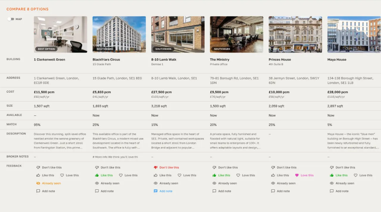 Compare theme preview